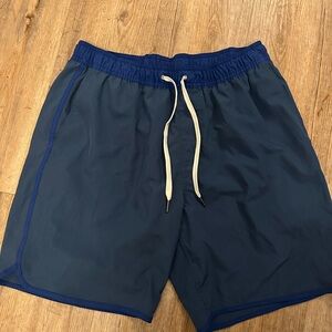 Fair Harbor Blue and Gray Swim Shorts